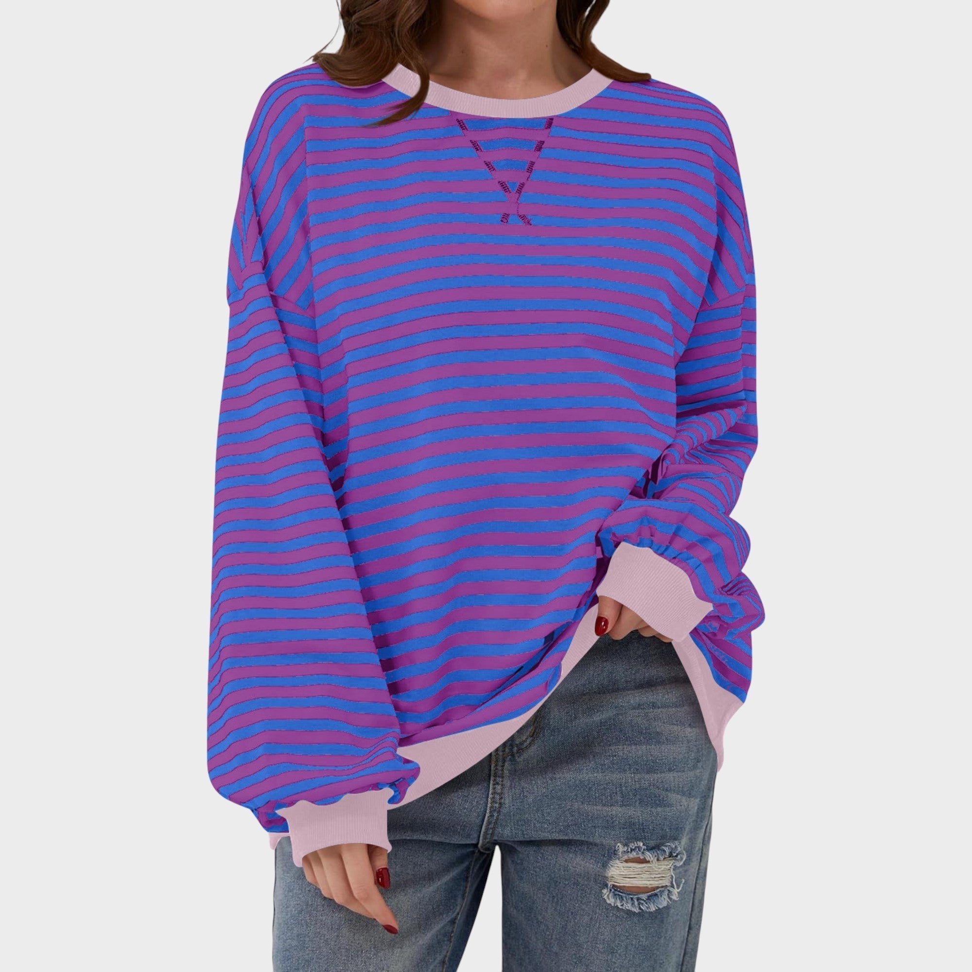 Claire - Sweat-shirt décontracté à manches longues