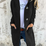 Claudine - Manteau en Maille Long et Élégant