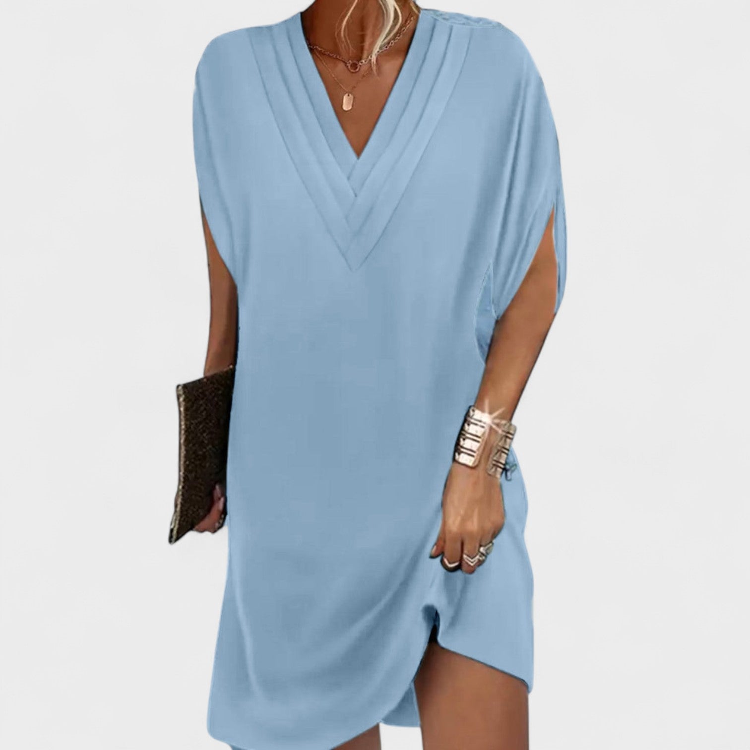 Silviane - Vestido Elegante con Mangas Abiertas