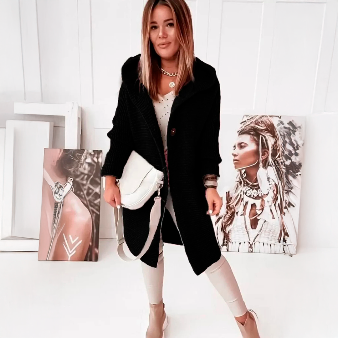 Hortense - Manteau en Maille Élégant