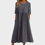 Violaine - Vestido de algodón halagador