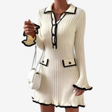 Aliette - Robe Pull Structurée