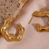 Élise - Boucles d'Oreilles Ondulées