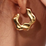 Élise - Boucles d'Oreilles Ondulées