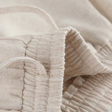 Auriane - Ensemble Pratique en Lin Deux Pièces avec Pantalon Large