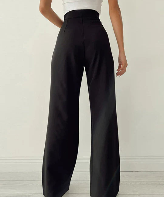 Louise - Pantalon Palazzo avec Ceinture à Nouer