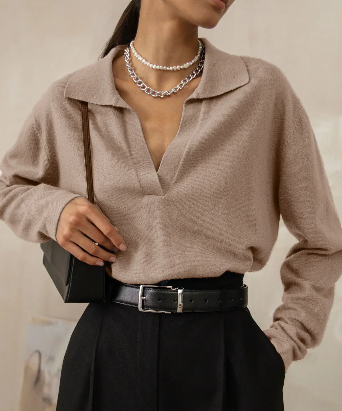 Sonia - Pull Décontracté à Col