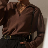 Sonia - Pull Décontracté à Col