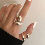 Eva - Anneau Large Ondulé