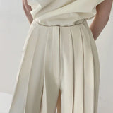 Catherine - Pantalon à pinces à taille haute et jambe ample