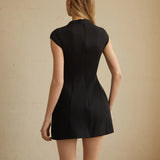 Paméla - Mini-Robe Élégante à Coupe Évasée