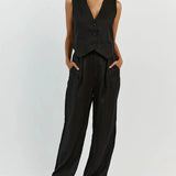 Vanesa - Ensemble Décontracté de Pantalon en Coton