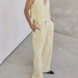 Vanesa - Ensemble Décontracté de Pantalon en Coton