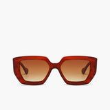 Élodie - Lunettes de Soleil Carrées Effet Marbre