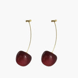 Emma - Boucles d'Oreilles Cerise