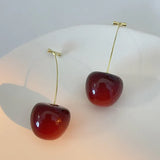 Emma - Boucles d'Oreilles Cerise