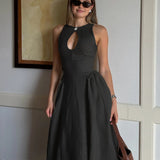 Noémi - Robe Longue en Coton et Lin