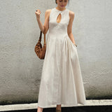 Noémi - Robe Longue en Coton et Lin