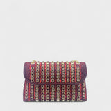 Alice - Sac à bandoulière avec chaîne élégante et diamants colorés