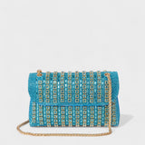 Alice - Sac à bandoulière avec chaîne élégante et diamants colorés