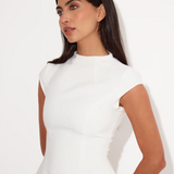 Paméla - Mini-Robe Élégante à Coupe Évasée