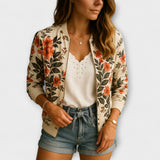 Lucile - Chaqueta bomber elegante con estampado floral
