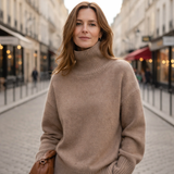 Juliette - Pull à col roulé en cachemire