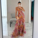 Nadine - Ravissante robe longue à imprimé floral