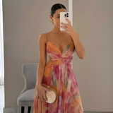 Nadine - Ravissante robe longue à imprimé floral