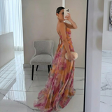Nadine - Ravissante robe longue à imprimé floral