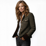 Éve - Élégante avec des Détails en Velours