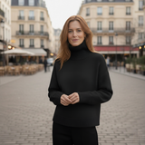 Juliette - Pull à col roulé en cachemire