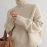 Juliette - Pull à col roulé en cachemire