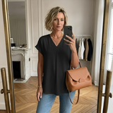 Audrena - Haut Fluide à Détail Plissé