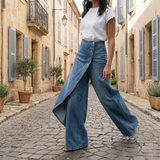Aude - Pantalon portefeuille en jean
