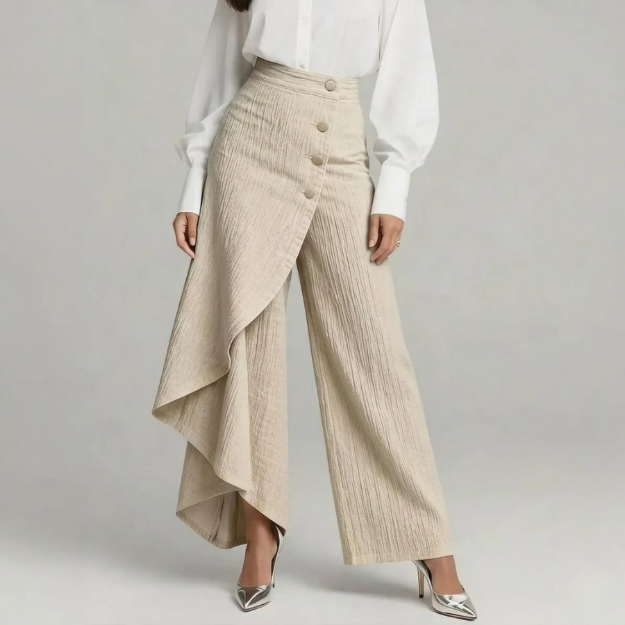 Aude - Pantalon portefeuille en jean