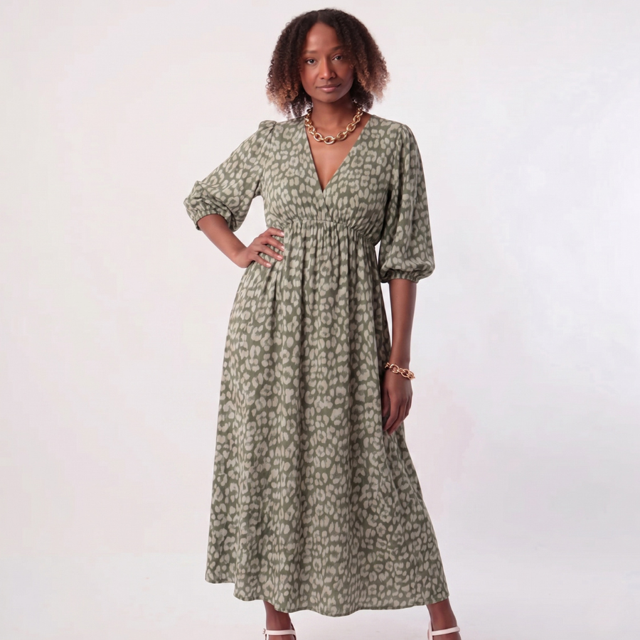 Aïsha – Magnifique robe à imprimé floral