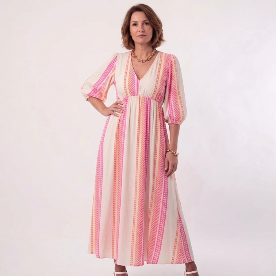 Aïsha – Magnifique robe à imprimé floral