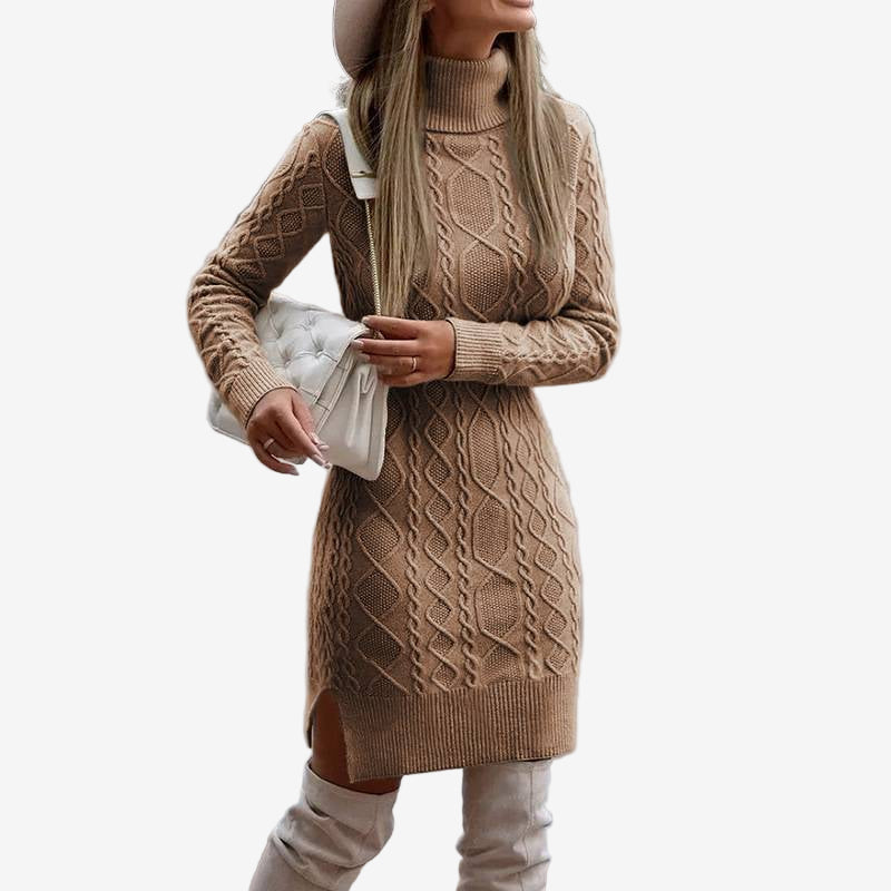 Cyrielle - Robe en Maille Torsadée