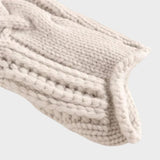 Blanc Rose – Pull en cachemire à motif torsadé