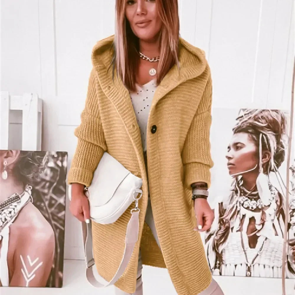 Hortense - Manteau en Maille Élégant