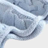 Blanc Rose – Pull en cachemire à motif torsadé