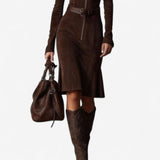 Praline - Robe Ajustée Élégante