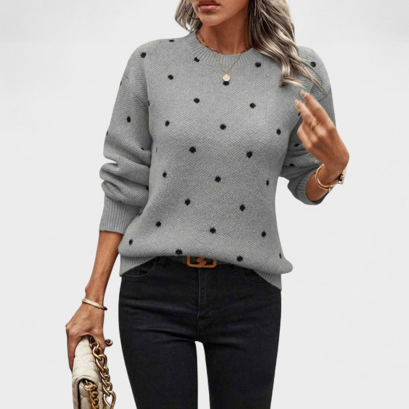 Rosenda - Pull en maille à pompons