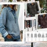 Wendy - Blouse Denim Premium à Détails Tressés