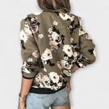 Lucile - Chaqueta bomber elegante con estampado floral